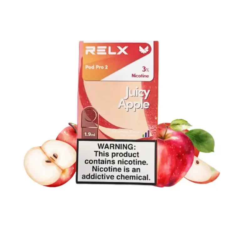 relx拋棄式煙彈紅蘋果口味